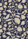 Priya Navy Floral Print Puff Sleeve Midi Dress